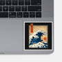 The Great Kaiju Wave-None-Glossy-Sticker-erion_designs