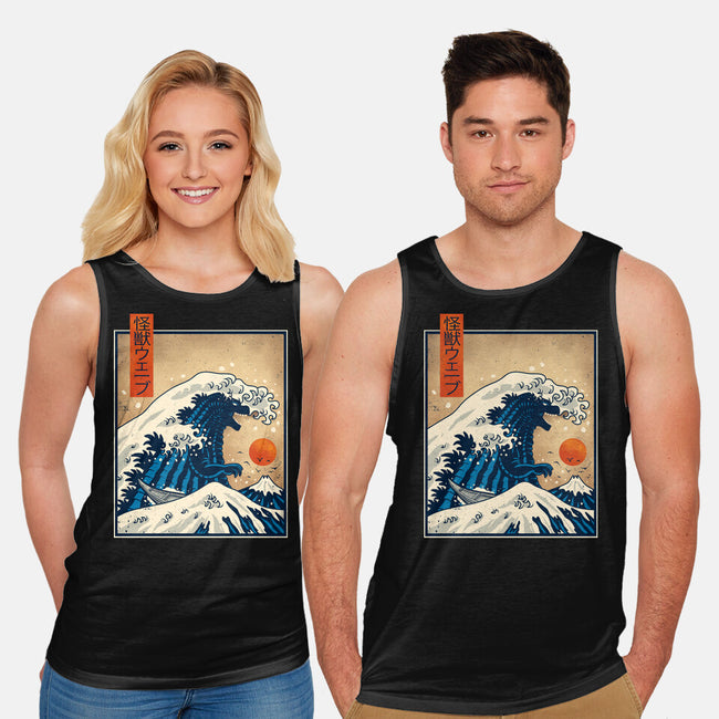 The Great Kaiju Wave-Unisex-Basic-Tank-erion_designs