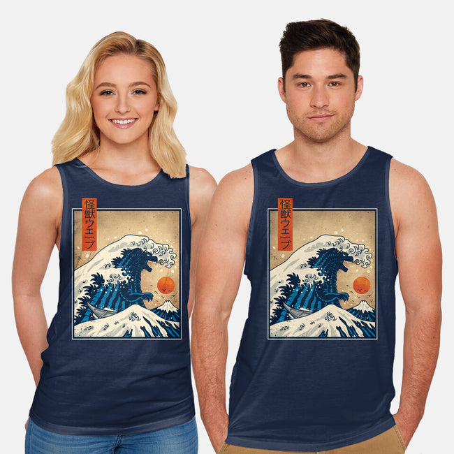 The Great Kaiju Wave-Unisex-Basic-Tank-erion_designs