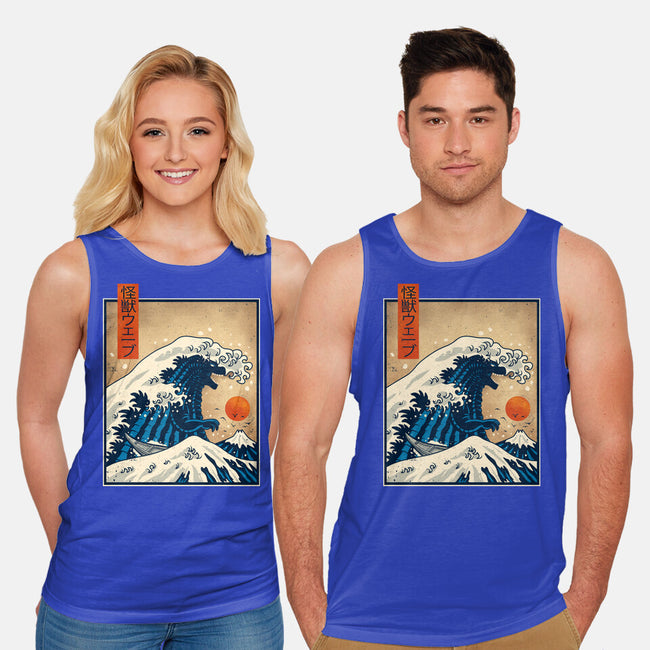 The Great Kaiju Wave-Unisex-Basic-Tank-erion_designs