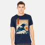 The Great Kaiju Wave-Mens-Heavyweight-Tee-erion_designs