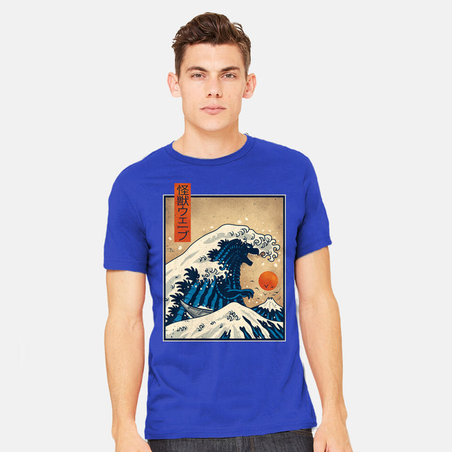 The Great Kaiju Wave-Mens-Heavyweight-Tee-erion_designs