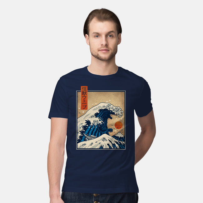 The Great Kaiju Wave-Mens-Premium-Tee-erion_designs