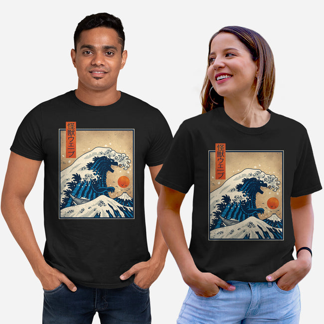 The Great Kaiju Wave-Unisex-Basic-Tee-erion_designs