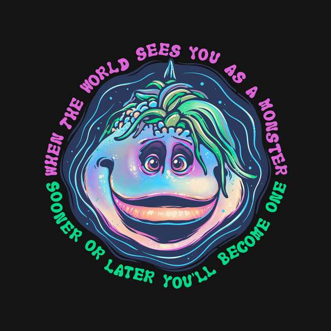Becoming A Monster-Unisex-Zip-Up-Sweatshirt-glitchygorilla