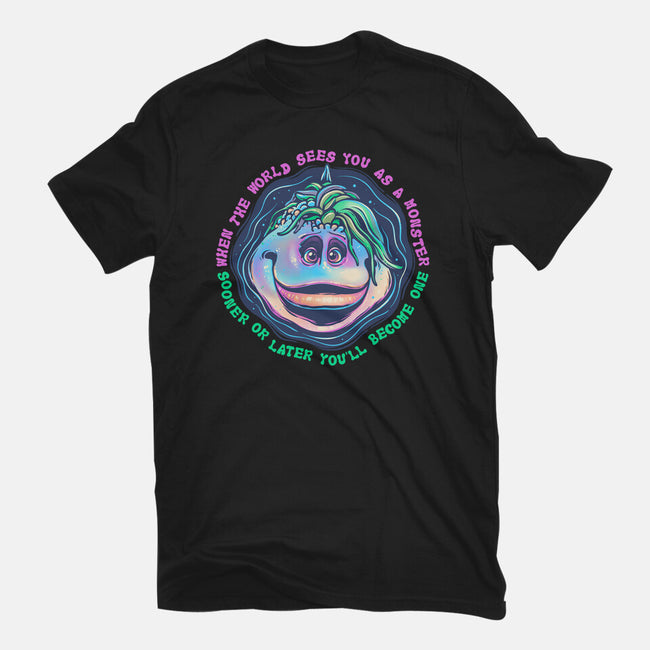 Becoming A Monster-Youth-Basic-Tee-glitchygorilla