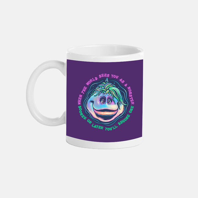 Becoming A Monster-None-Mug-Drinkware-glitchygorilla