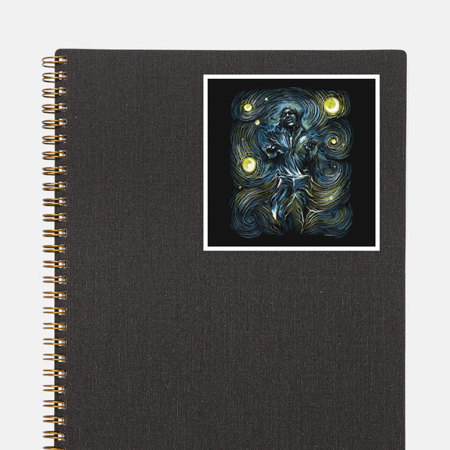 Starry Carbonite-None-Glossy-Sticker-zascanauta