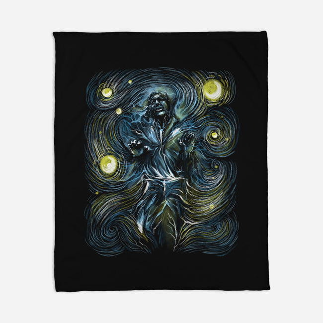 Starry Carbonite-None-Fleece-Blanket-zascanauta