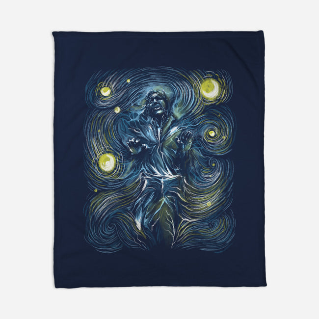 Starry Carbonite-None-Fleece-Blanket-zascanauta