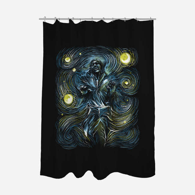 Starry Carbonite-None-Polyester-Shower Curtain-zascanauta