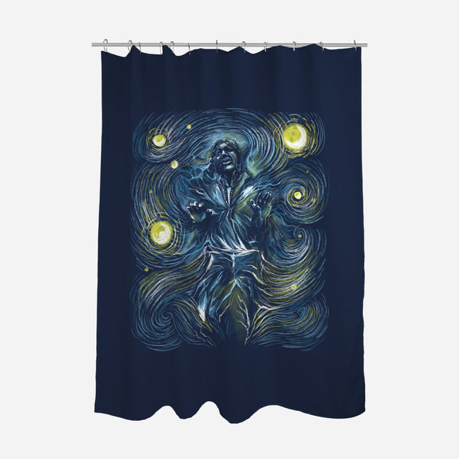 Starry Carbonite-None-Polyester-Shower Curtain-zascanauta