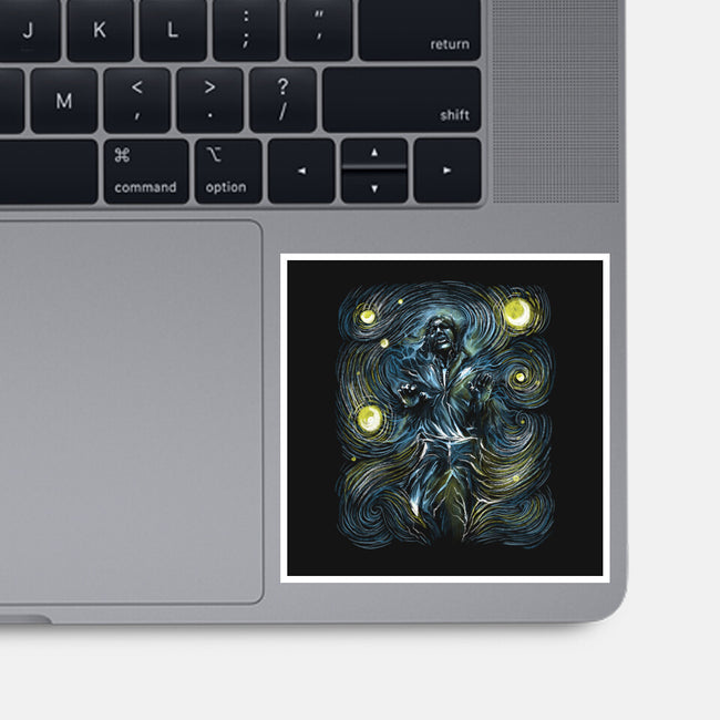 Starry Carbonite-None-Glossy-Sticker-zascanauta