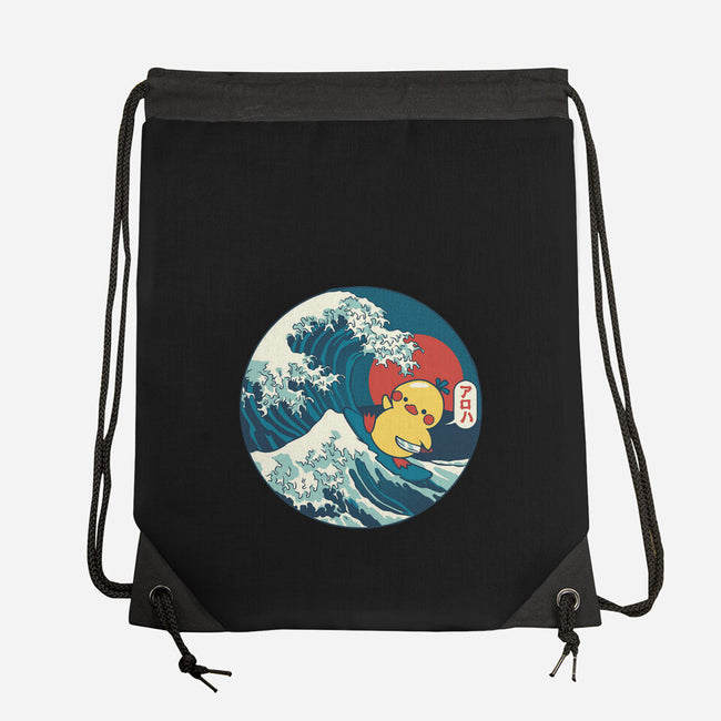 Kanagawa Violence Rubber Duck-None-Drawstring-Bag-tobefonseca