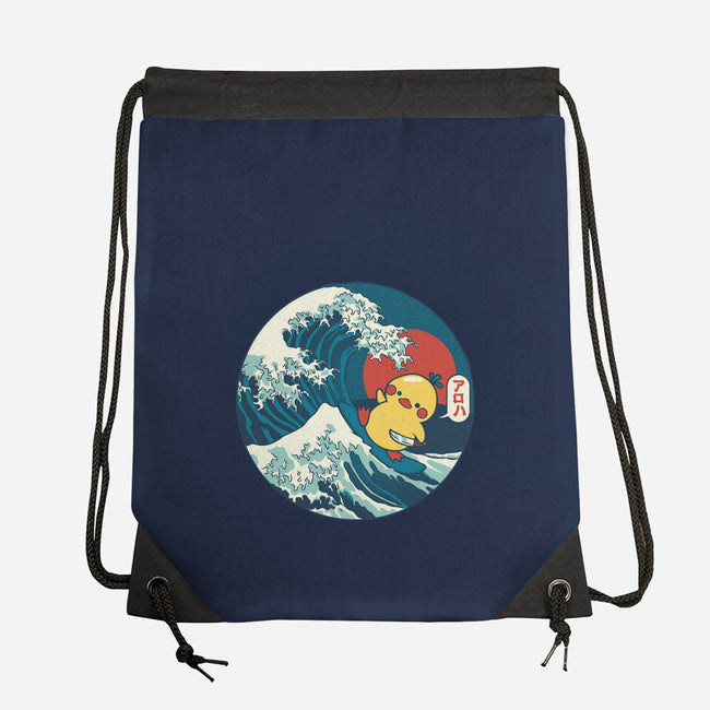 Kanagawa Violence Rubber Duck-None-Drawstring-Bag-tobefonseca