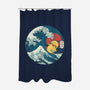 Kanagawa Violence Rubber Duck-None-Polyester-Shower Curtain-tobefonseca