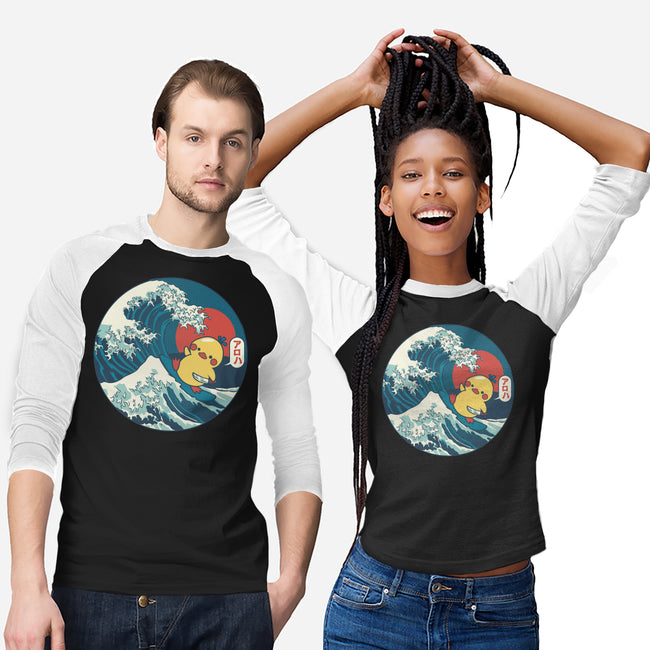 Kanagawa Violence Rubber Duck-Unisex-Baseball-Tee-tobefonseca