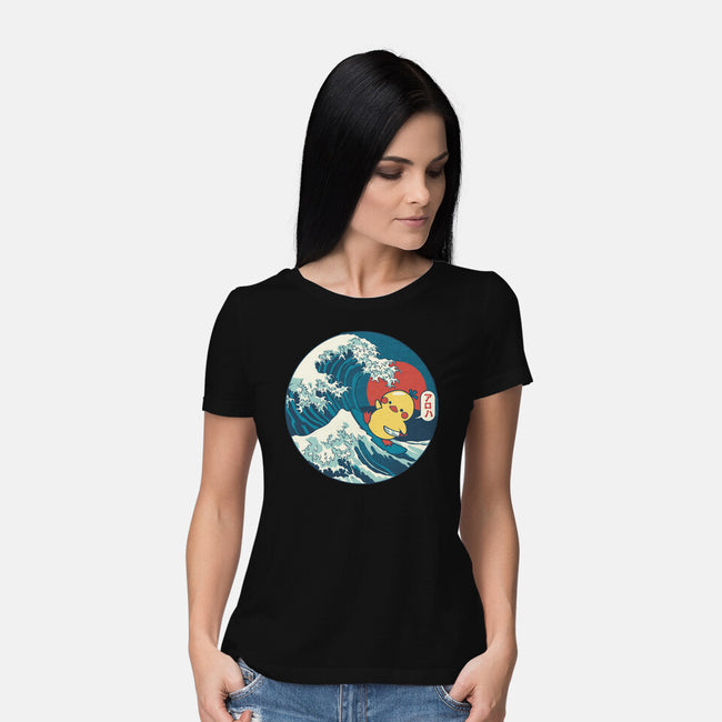 Kanagawa Violence Rubber Duck-Womens-Basic-Tee-tobefonseca