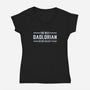 The Best Dadlorian In The Galaxy-Womens-V-Neck-Tee-tobefonseca
