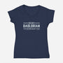 The Best Dadlorian In The Galaxy-Womens-V-Neck-Tee-tobefonseca