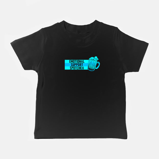 Emotional Support Spotchka-Baby-Basic-Tee-tobefonseca