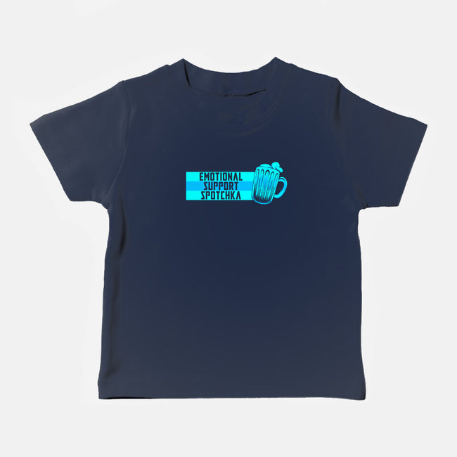 Emotional Support Spotchka-Baby-Basic-Tee-tobefonseca