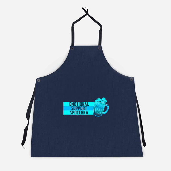 Emotional Support Spotchka-Unisex-Kitchen-Apron-tobefonseca