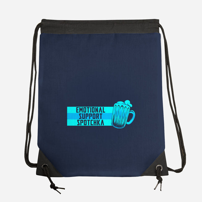 Emotional Support Spotchka-None-Drawstring-Bag-tobefonseca