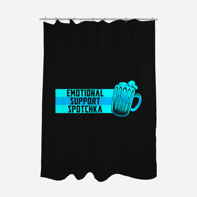 Emotional Support Spotchka-None-Polyester-Shower Curtain-tobefonseca