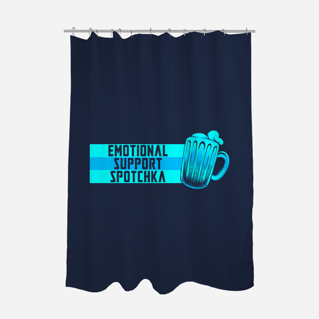 Emotional Support Spotchka-None-Polyester-Shower Curtain-tobefonseca