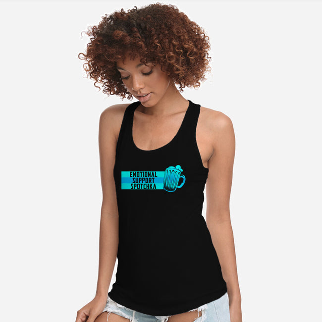 Emotional Support Spotchka-Womens-Racerback-Tank-tobefonseca