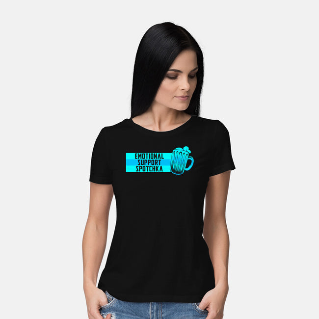 Emotional Support Spotchka-Womens-Basic-Tee-tobefonseca