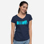 Emotional Support Spotchka-Womens-V-Neck-Tee-tobefonseca