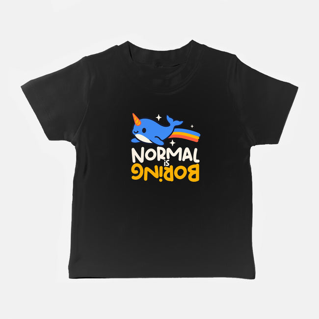 Normal Is Boring Narwhal-Baby-Basic-Tee-NemiMakeit