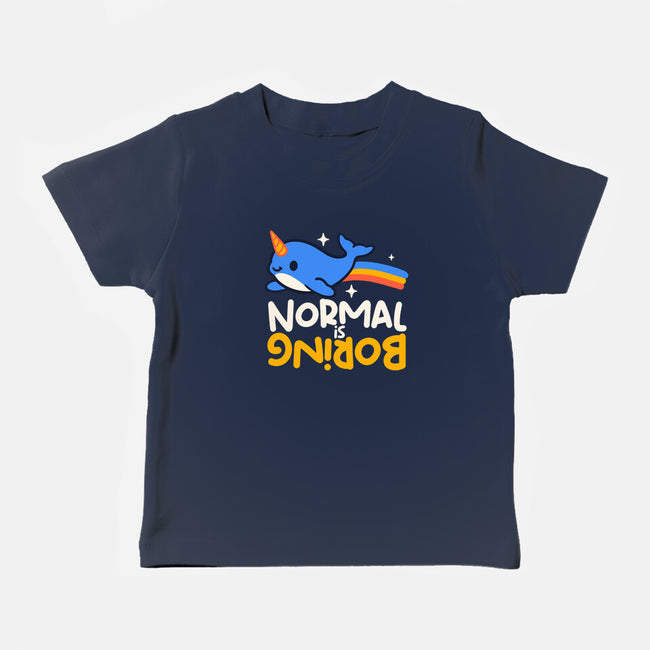 Normal Is Boring Narwhal-Baby-Basic-Tee-NemiMakeit