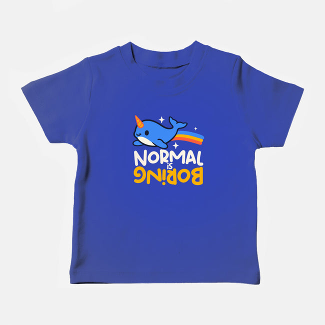 Normal Is Boring Narwhal-Baby-Basic-Tee-NemiMakeit