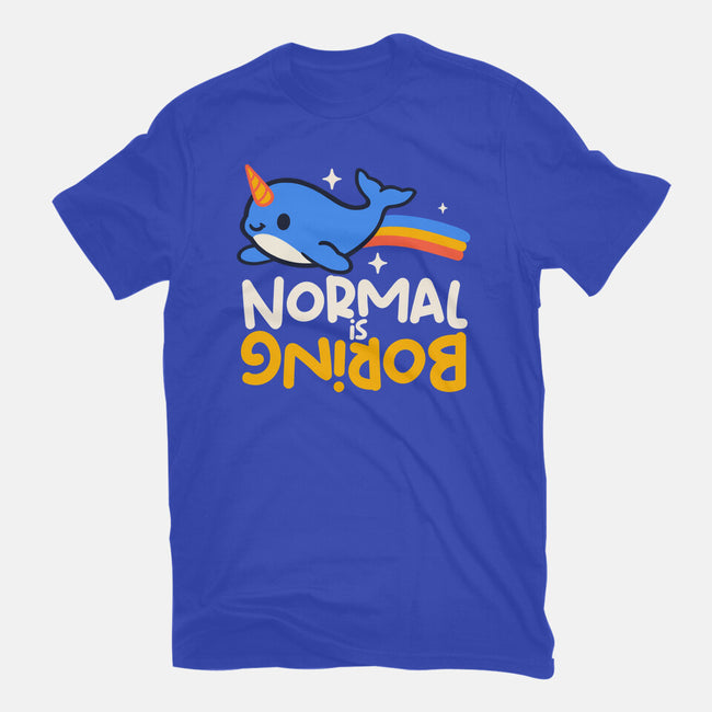 Normal Is Boring Narwhal-Unisex-Basic-Tee-NemiMakeit