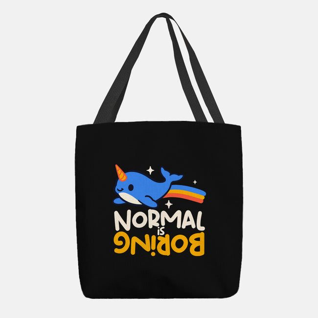 Normal Is Boring Narwhal-None-Basic Tote-Bag-NemiMakeit