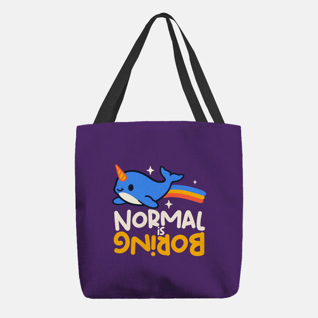Normal Is Boring Narwhal-None-Basic Tote-Bag-NemiMakeit