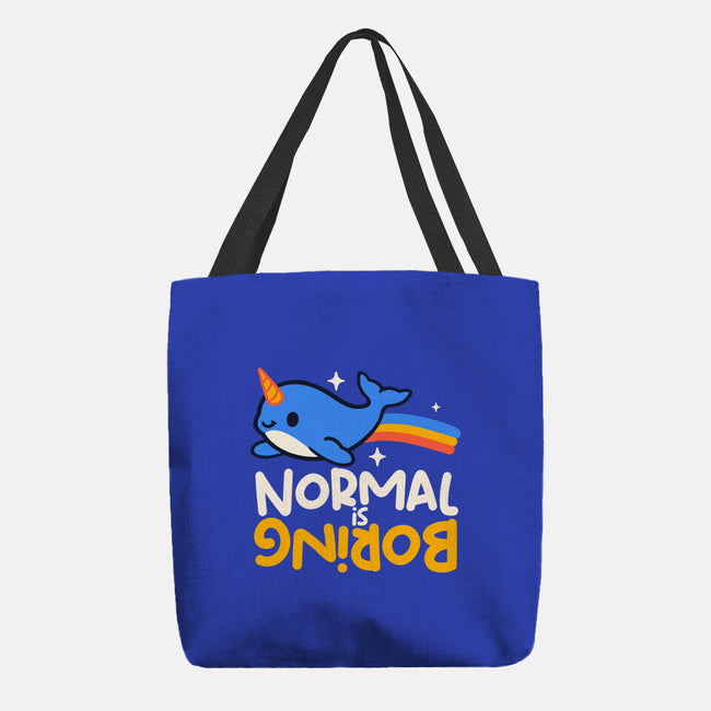 Normal Is Boring Narwhal-None-Basic Tote-Bag-NemiMakeit