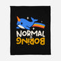 Normal Is Boring Narwhal-None-Fleece-Blanket-NemiMakeit