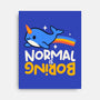 Normal Is Boring Narwhal-None-Stretched-Canvas-NemiMakeit