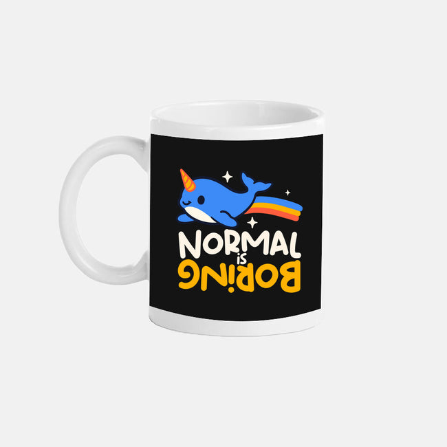 Normal Is Boring Narwhal-None-Mug-Drinkware-NemiMakeit