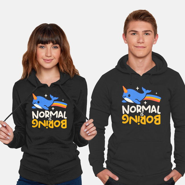 Normal Is Boring Narwhal-Unisex-Pullover-Sweatshirt-NemiMakeit