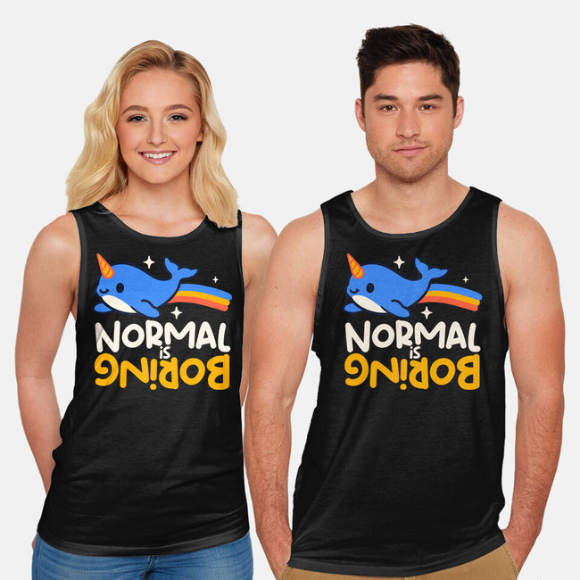 Normal Is Boring Narwhal-Unisex-Basic-Tank-NemiMakeit