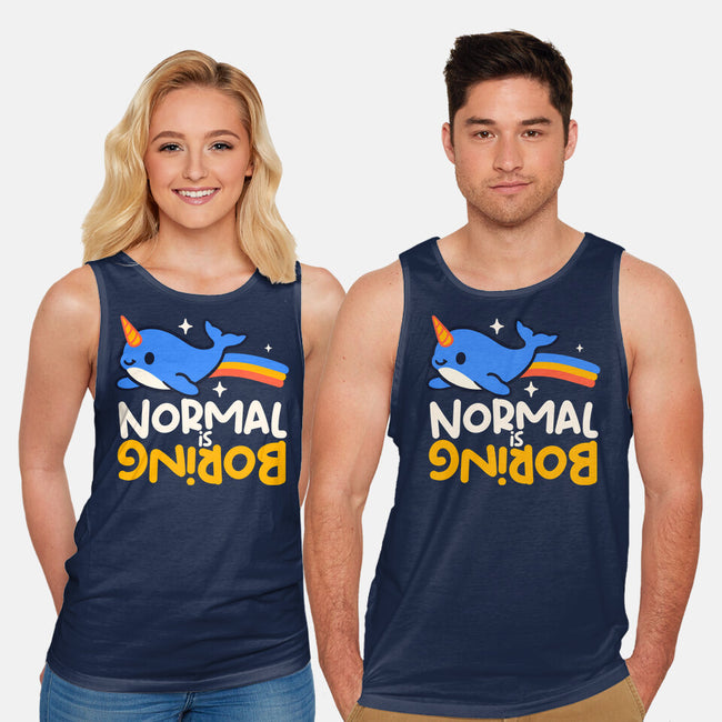 Normal Is Boring Narwhal-Unisex-Basic-Tank-NemiMakeit
