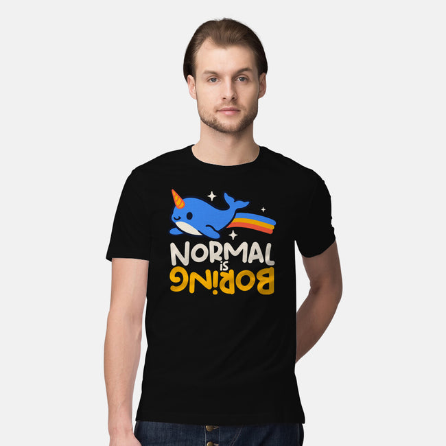 Normal Is Boring Narwhal-Mens-Premium-Tee-NemiMakeit