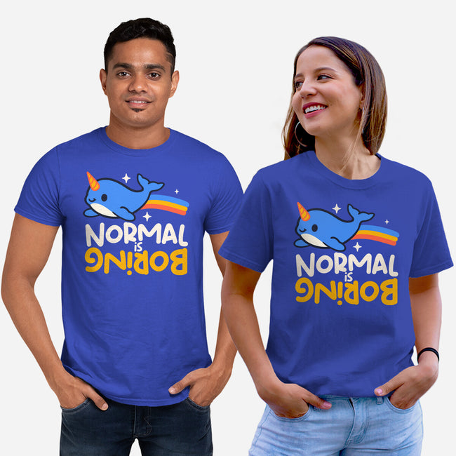 Normal Is Boring Narwhal-Unisex-Basic-Tee-NemiMakeit