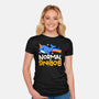Normal Is Boring Narwhal-Womens-Fitted-Tee-NemiMakeit