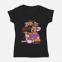Sobchak's Zeros-Womens-V-Neck-Tee-P1yu5h